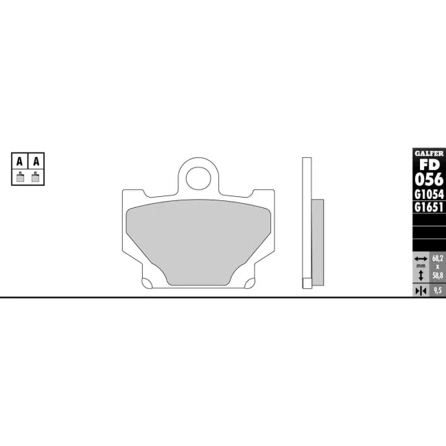 PASTILLAS GALFER FD068G1375 (JUEGO)