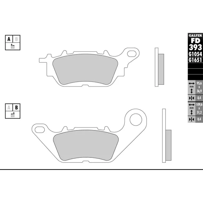 PASTILHAS GALFER FD393G1054 (JOGO) PASTILHAS GALFER FD393G1054 (JOGO)