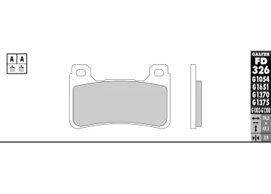 PASTILHAS GALFER FD326G1375 (JOGO)