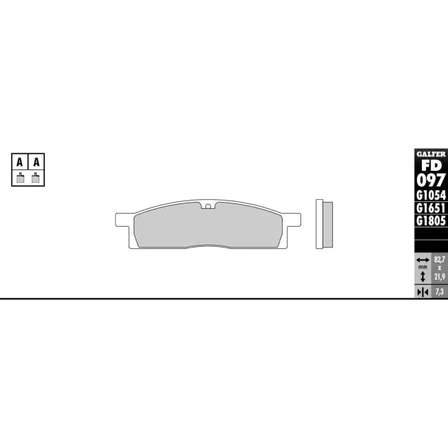 PASTILHAS GALFER FD097G1054 (JOGO)