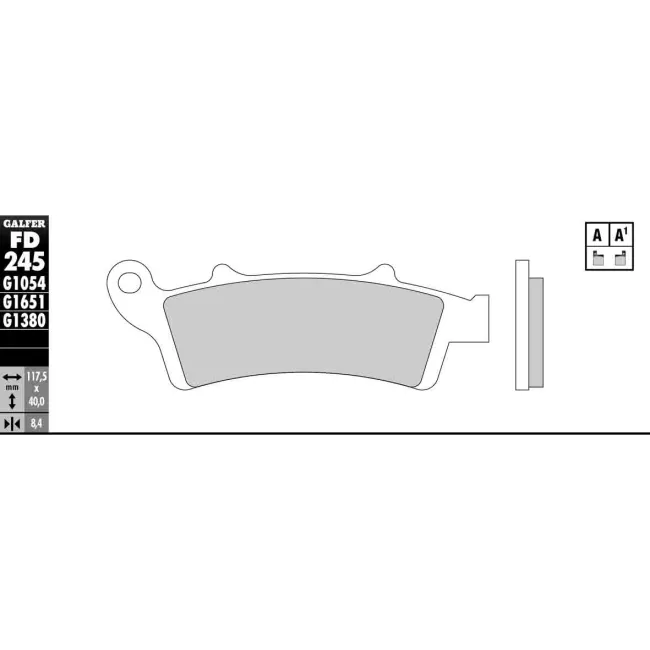 PASTILLAS GALFER FD068G1375 (JUEGO)