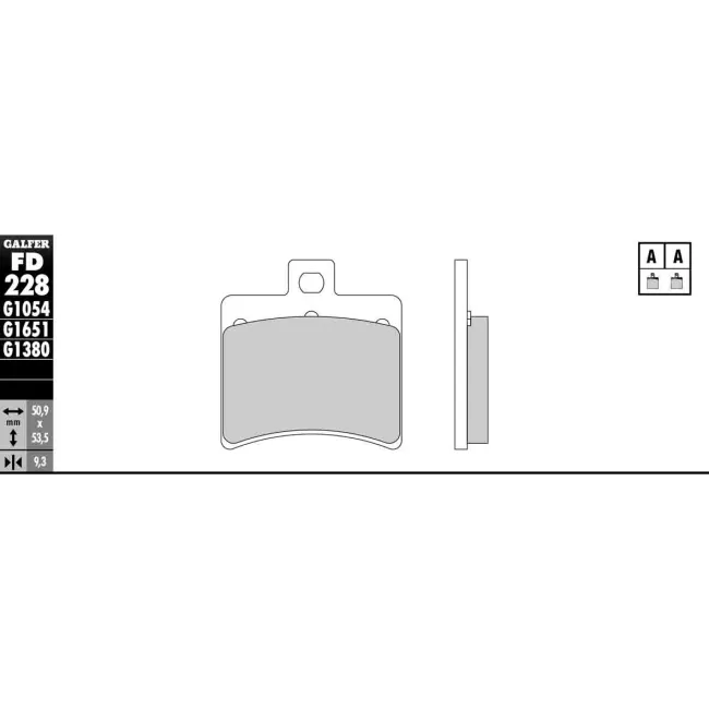 PASTILLAS GALFER FD068G1375 (JUEGO)