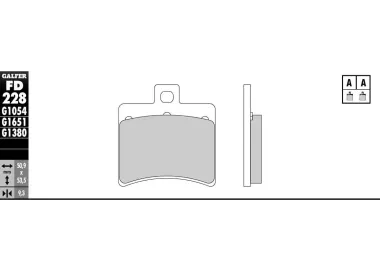PASTILLAS GALFER FD068G1375 (JUEGO)