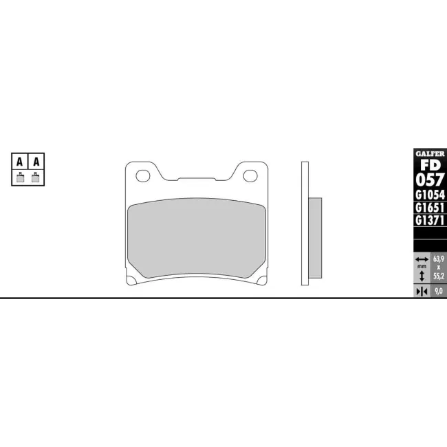 PASTILLAS GALFER FD068G1375 (JUEGO)
