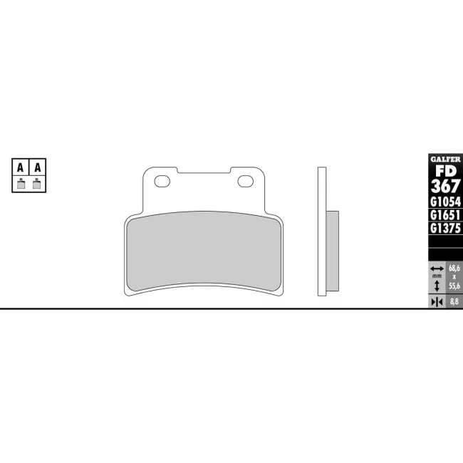 PASTILLAS GALFER FD068G1375 (JUEGO)