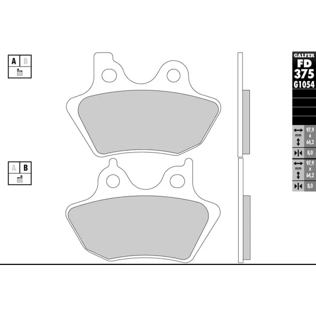PASTILLAS GALFER FD068G1375 (JUEGO)
