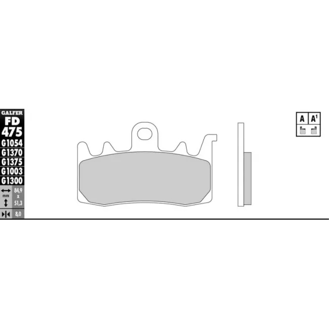 PASTILLAS GALFER FD068G1375 (JUEGO)