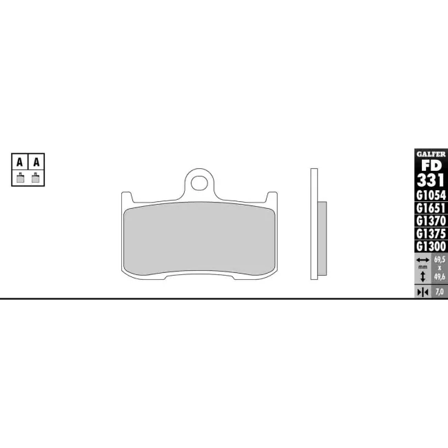 PASTILLAS GALFER FD068G1375 (JUEGO)