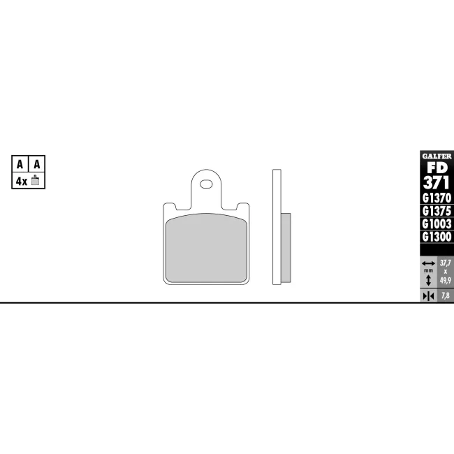 PASTILLAS GALFER FD068G1375 (JUEGO)