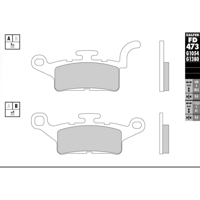 PASTILLAS GALFER FD068G1375 (JUEGO)