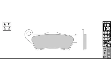PASTILLAS GALFER FD068G1375 (JUEGO)