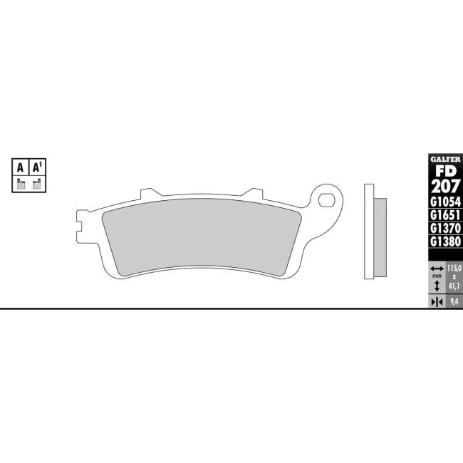 PASTILLAS GALFER FD068G1375 (JUEGO)