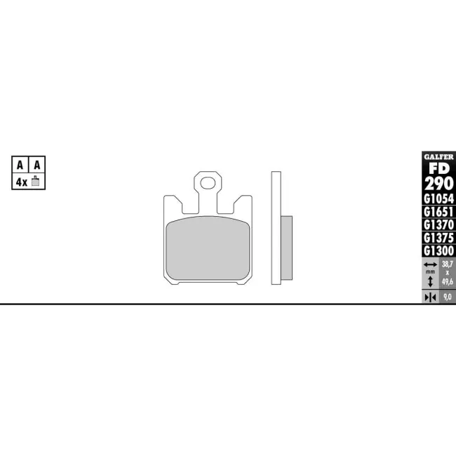 PASTILLAS GALFER FD068G1375 (JUEGO)