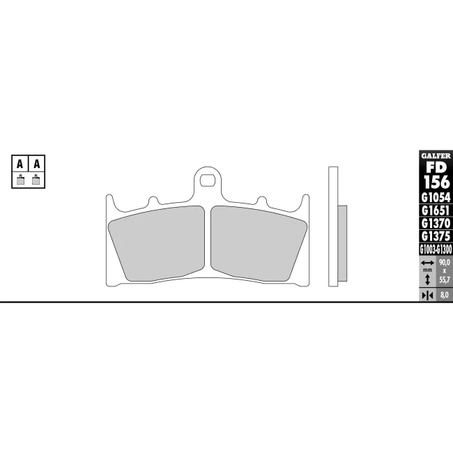 PASTILLAS GALFER FD068G1375 (JUEGO)