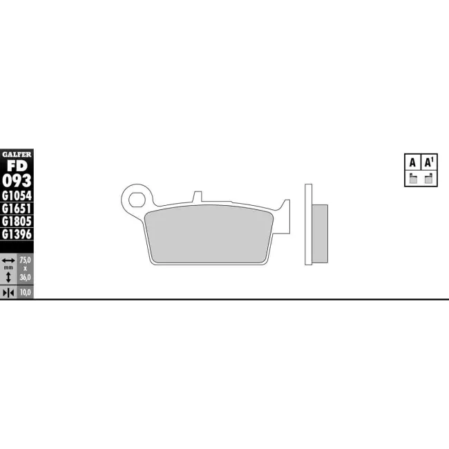 PASTILLAS GALFER FD068G1375 (JUEGO)