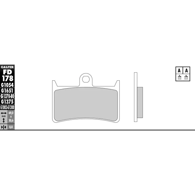 PASTILLAS GALFER FD068G1375 (JUEGO)