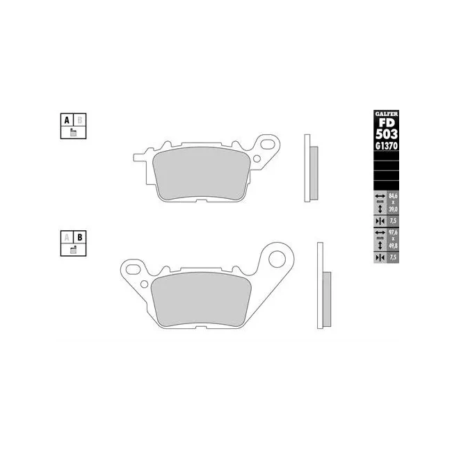 PASTILLAS GALFER FD068G1375 (JUEGO)