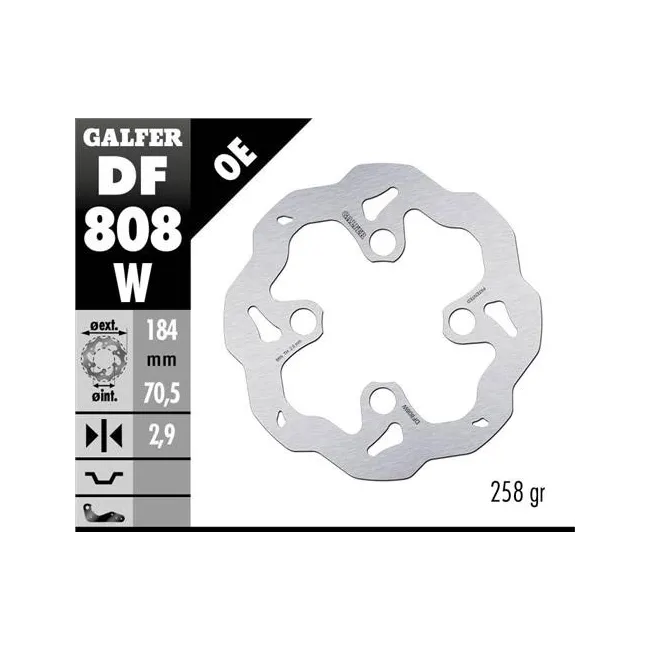 DISCO DE FREIO GALFER WAVE GAS-GAS/SHERCO (JOGO) DISCO DE FREIO GALFER WAVE GAS-GAS/SHERCO (JOGO)