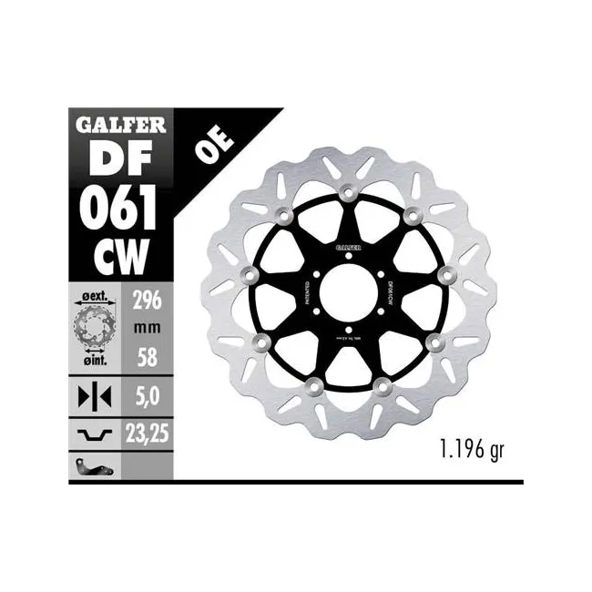 DISQUE DE FREIN GALFER WAVE HONDA (JOGO)