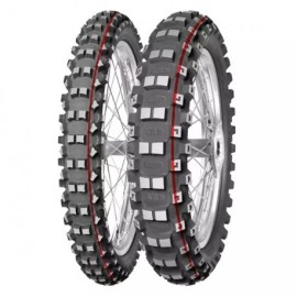 CUBIERTA MITAS 100/100-18 59M TERRA FORCE- MX MH TT MEDIO/DURO  ROJO (NHS)