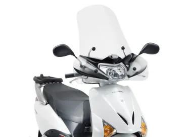 PARABRISAS GIVI TRANSP.C-PARAMANOS HONDA LEAD 110.
