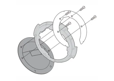 BF08 - KIT ADAPTADOR METÁLICO PARA BOLSAS DEPÓSITO TANKLOCK Y TANKLOCKED - DUCATI