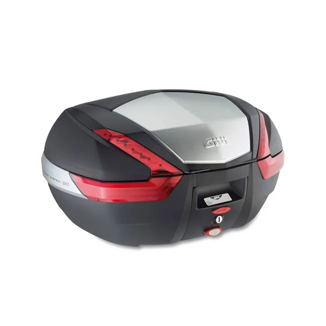 MALETA GIVI 47L NEGRO CATADRIOPTICO ROJO