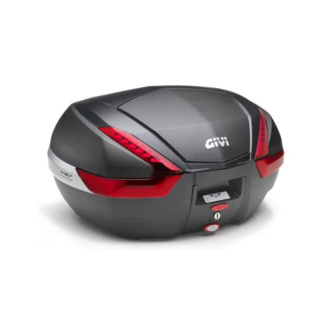 MALETA GIVI MK 47 NEGRO CATADRIOPTICO ROJO