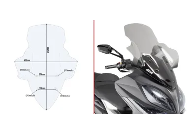 PARABRISAS GIVI C-KITAO KYMCO XCITING.400I.13
