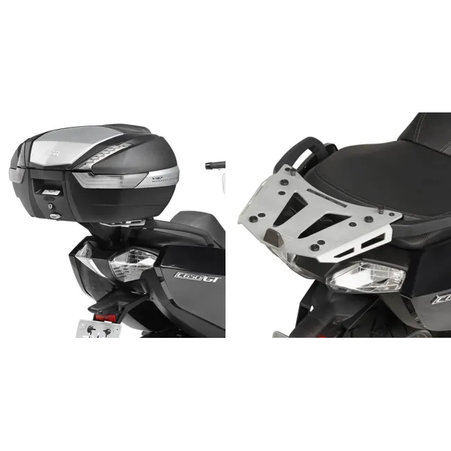 ADAPTADOR POSTERIOR EN ALUMINIO PARA MALETA MONOKEY - BMW C 650 GT (2012-2020)
