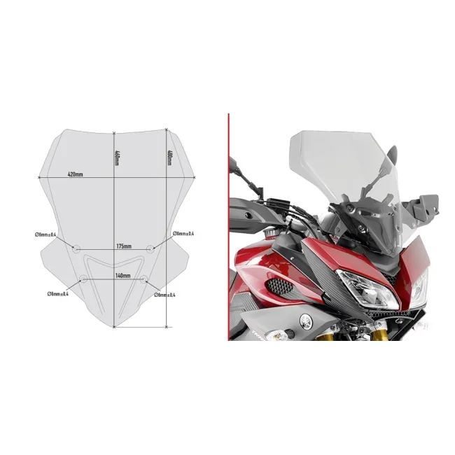 CUPULA GIVI P/KIT YAMAHA.MT-09.TR ACER.15