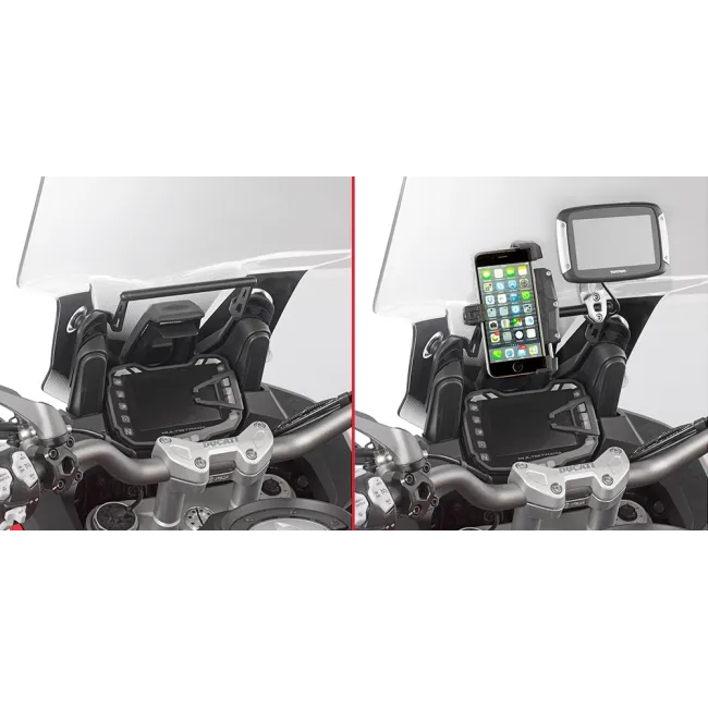 SOPORTE DETRÁS DE LA CÚPULA PARA COLOCAR GPS O SMARTPHONE - DUCATI MULTISTRADA