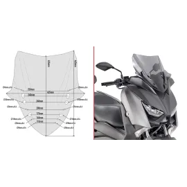 PARABRISAS GIVI P/KITAO YAMAHA.XMAX .300.17