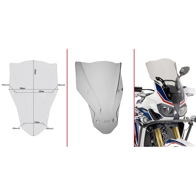 PARABRISAS GIVI HONDA.AFRICA.TWIN. CRFL.1000.16.18