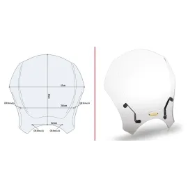 CÚPULA GIVI UNIVERSAL P/KIT AL...A TRANSPARTENTE