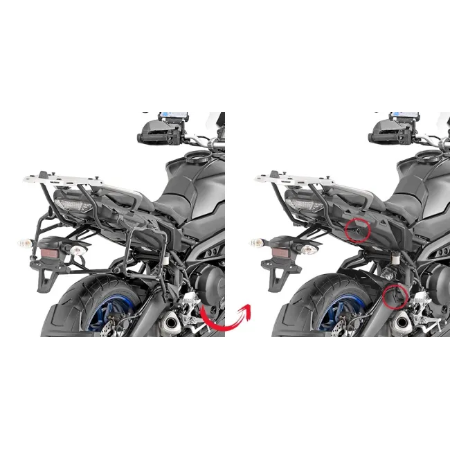 PORTAMALETAS LATERAL GIVI F/RAPIDA .YAMAHA.TRACER/GT.90