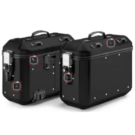 JUEGO MALETAS GIVI TRECKER DOLIMITI LATERALES ALUMINIO NEGRO 36L