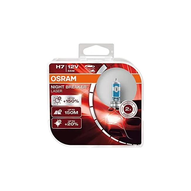 LAMPARA OSRAM H7 12V55W PX26D NIGHT BREAKER (SET 2 UDS)