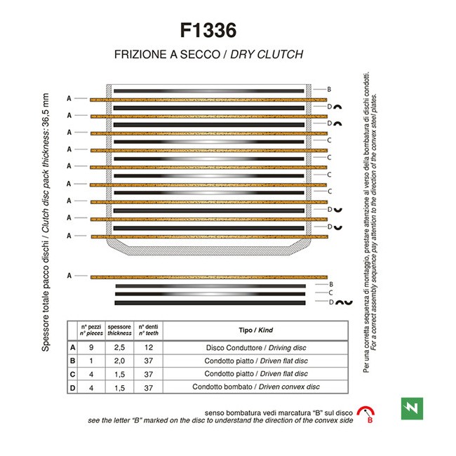 SET COMPLETO DISCOS EMBRAGUE _(exF1570ACOR) SET COMPLETO DISCOS EMBRAGUE _(exF1570ACOR)