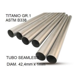 ESCAPE GPR Cafè Racer Tubo titanio seamleSs D. 42,4mm X 1mm