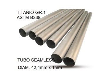 ESCAPE GPR Cafè Racer Tubo titanio seamleSs D. 42,4mm X 1mm