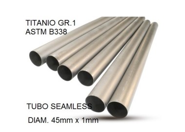 ESCAPE GPR Cafè Racer Tubo titanio seamleSs D. 45mm X 1mm L.