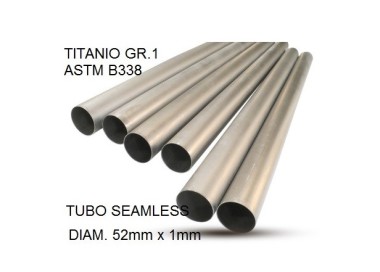 ESCAPE GPR Cafè Racer Tubo titanio seamleSs D. 52mm X 1mm L.