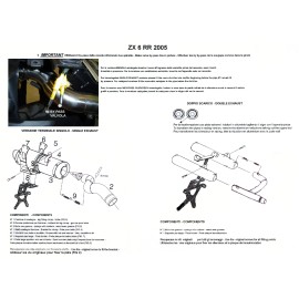 ESCAPE GPR TIBURON POPPY KAWASAKI ZX-6R - ZX 636 A 2005/0