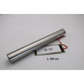 ESCAPE GPR TUBO ACCIAIO INOX DIAMETRO 30mm X 1mm CAFERACE