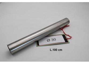 ESCAPE GPR TUBO ACCIAIO INOX DIAMETRO 30mm X 1mm CAFERACE