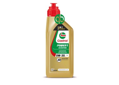 Aceite CASTROL POWER 1 SCOOTER 4T 0W30 1L PIAGGIO (15CB61)-Máxima Calidad y Confianza|REBESA