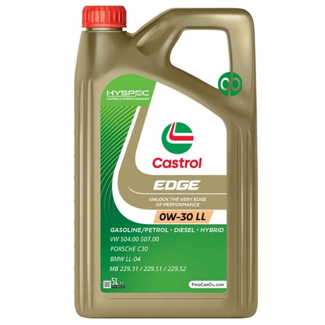 Aceite CASTROL EDGE 0W30 LL 5L (15CF8F)-Máxima Calidad y Confianza|REBESA