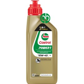 Aceite CASTROL POWER1 4T 10W40 1L-Protección extra en tu moto |REBESA