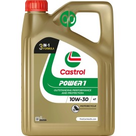 Aceite CASTROL POWER1 4T 10W30 4L-Protección extra en tu moto |REBESA